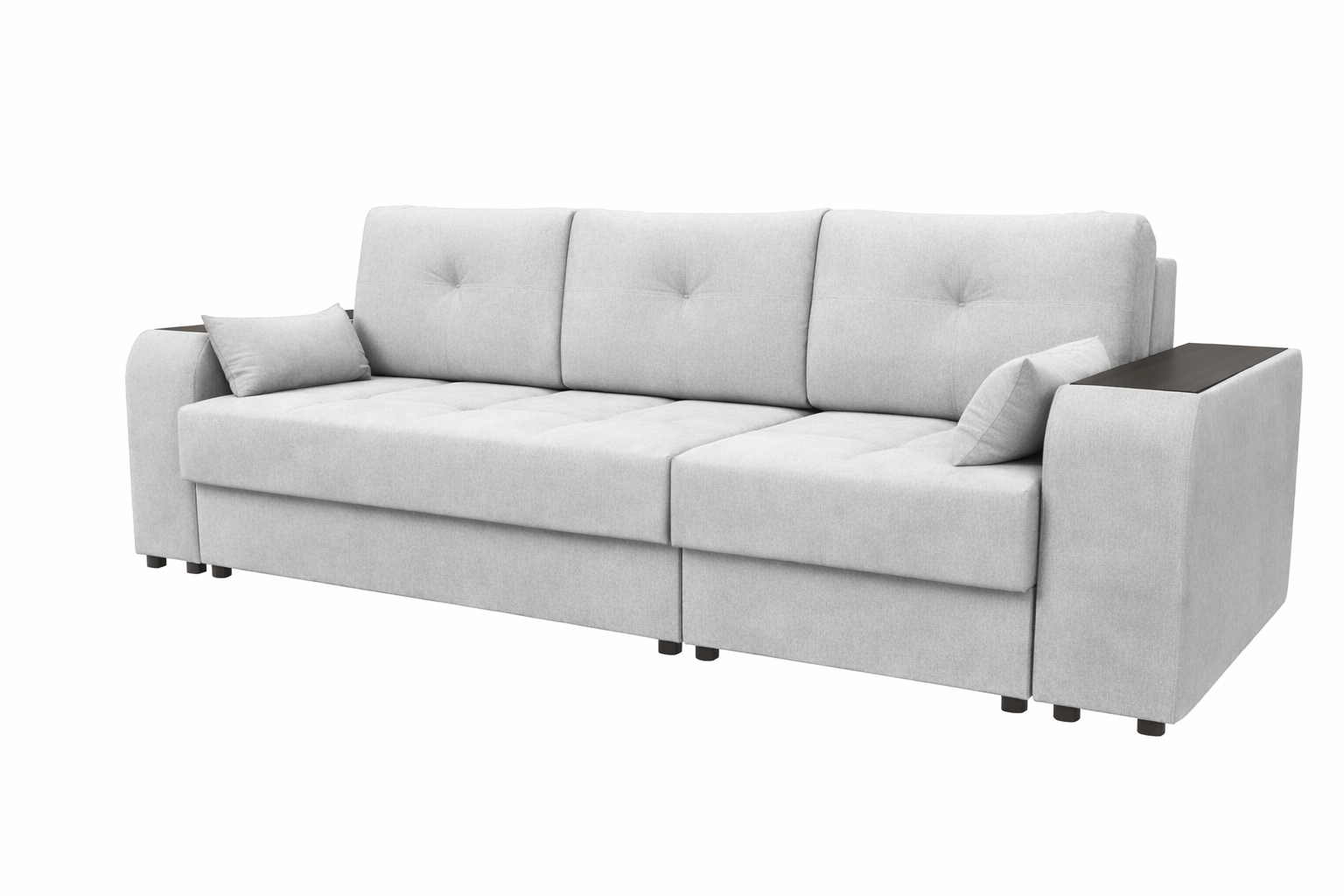 Диван Регина-15 (Остин 2) ДК+КК прямой Тк.WT 2366-14 серебристо- серый 1 кат Регина