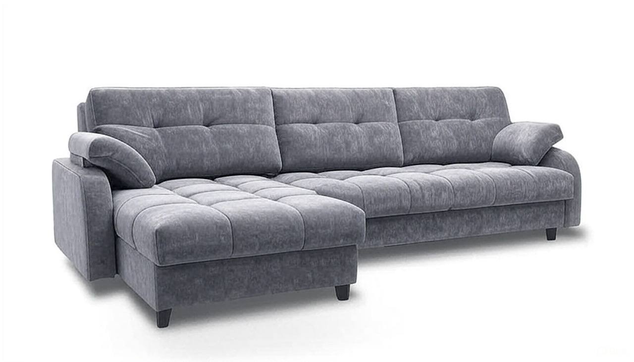 Диван Финка-4.1 ДКУ Тк.Катания VL-2101-05 серый жемчуг 1 кат Апогей