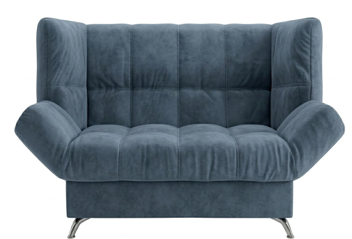 Диван Клик-кляк 8 ДК прямой Тк.Севен 17 синий 4 кат Апогей