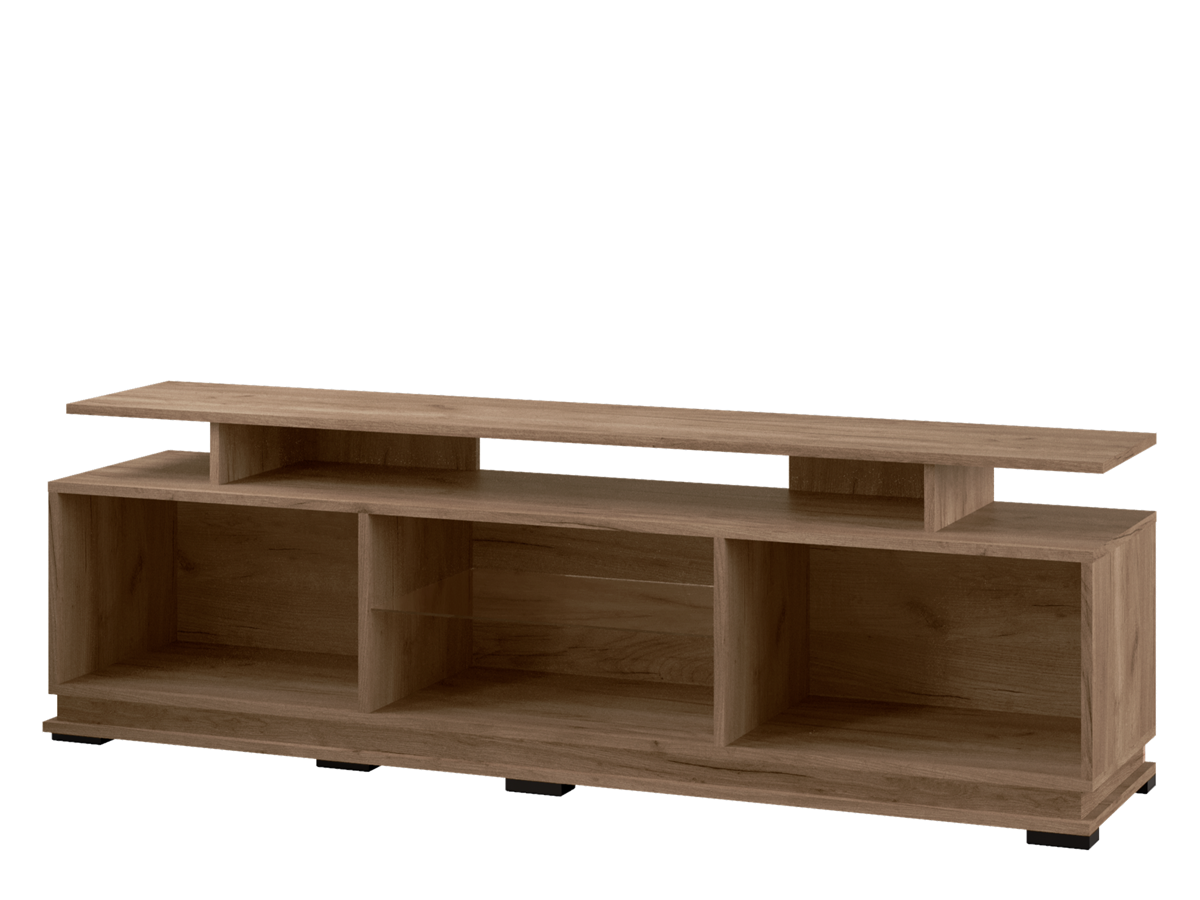 Гостиная Модена тумба ТВ МТ-2 Дуб крафт табачный/Дуб крафт белый