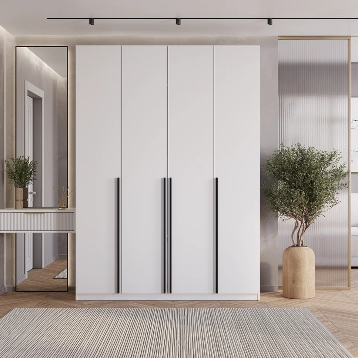 Шкаф 4-х створчатый "Айрон" ШК-13 белый