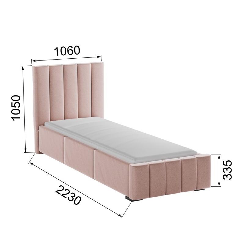 Корпус Нега интерьерной кровати (0,9м) пыльная роза