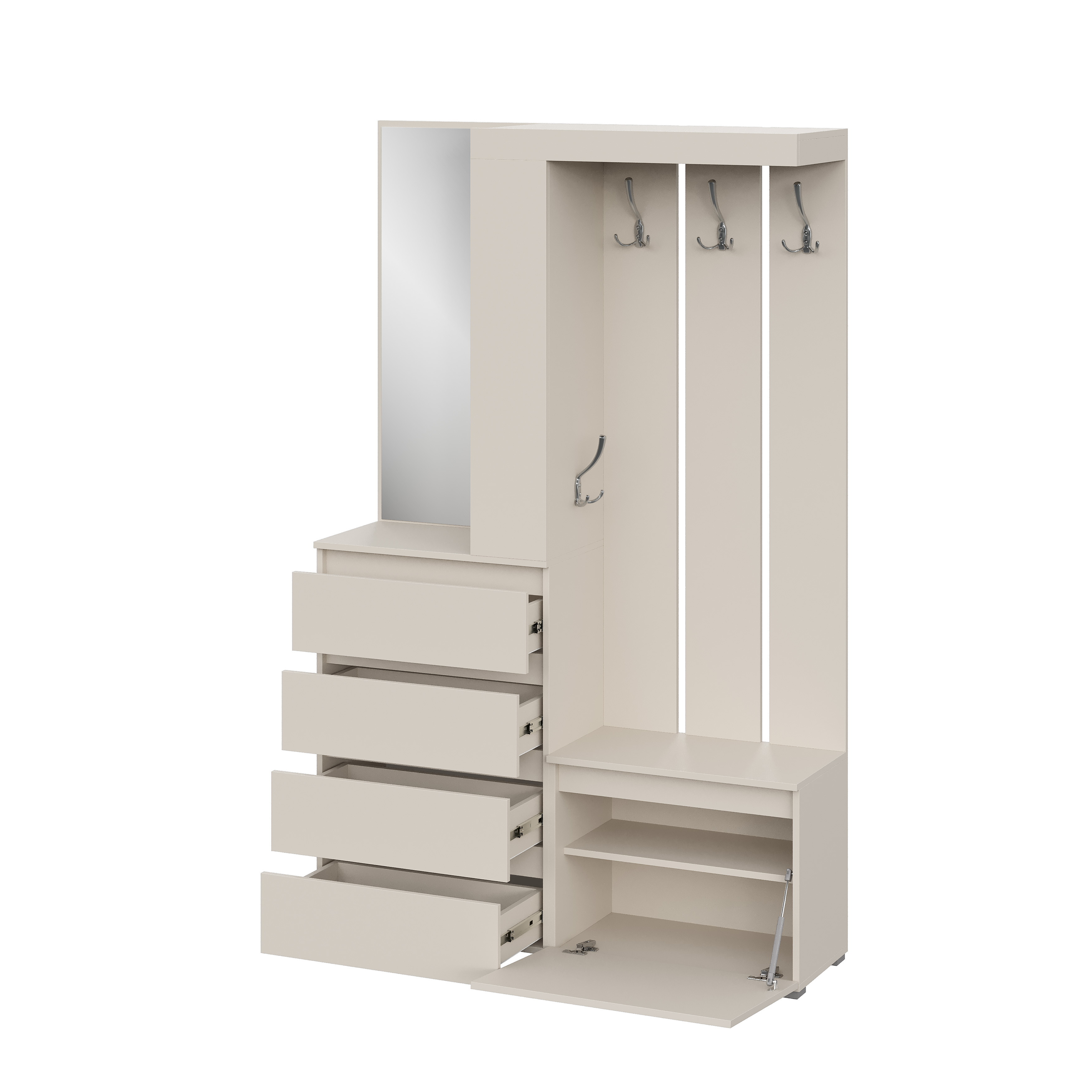 Люмо Прихожая 1260х1980х353 (Кашемир)