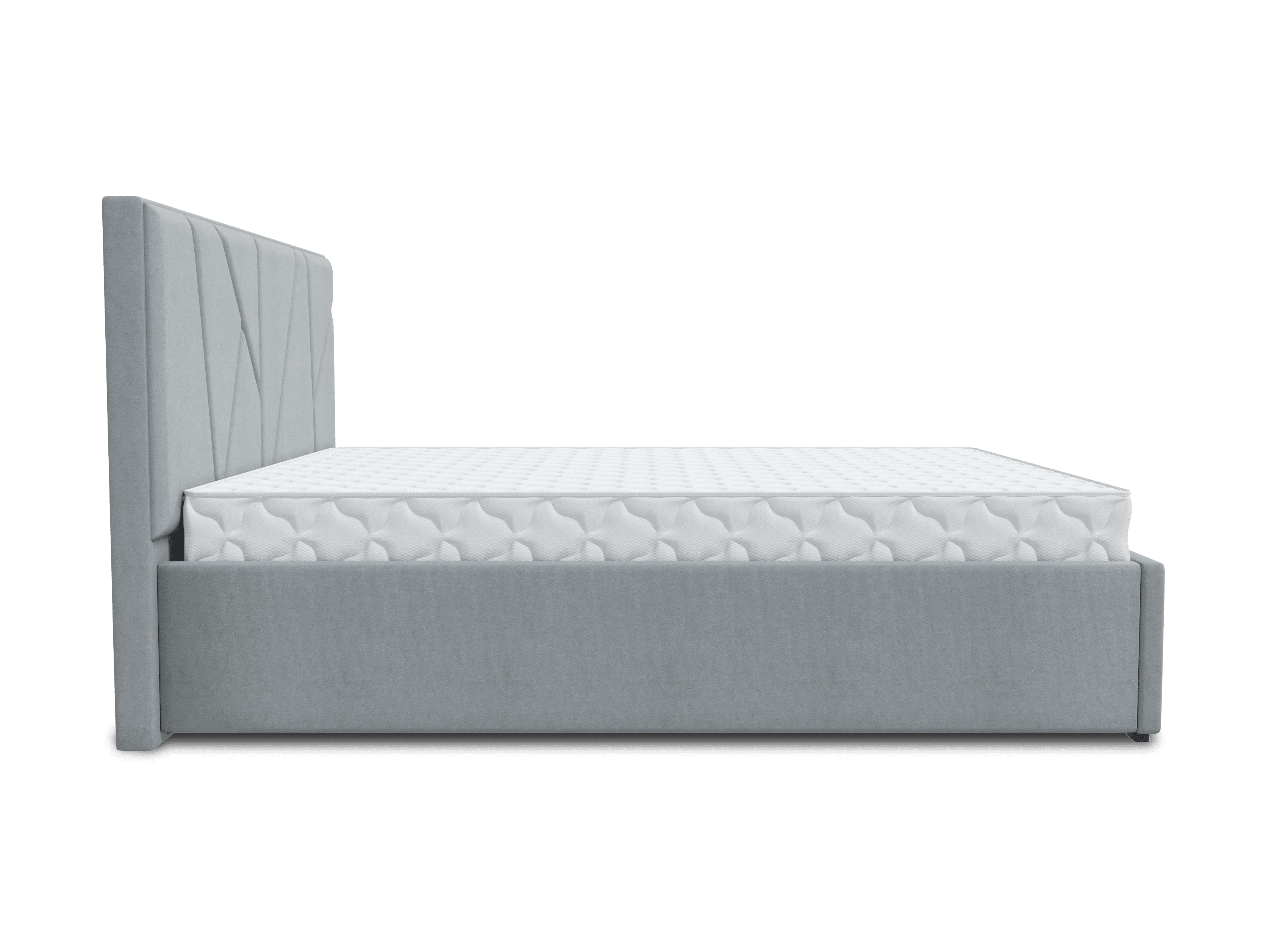 Кровать Рица-1 1,6*2,0 с П.М. Тк. Боска VL-1912-19 (темно-серый) 1 кат Апогей