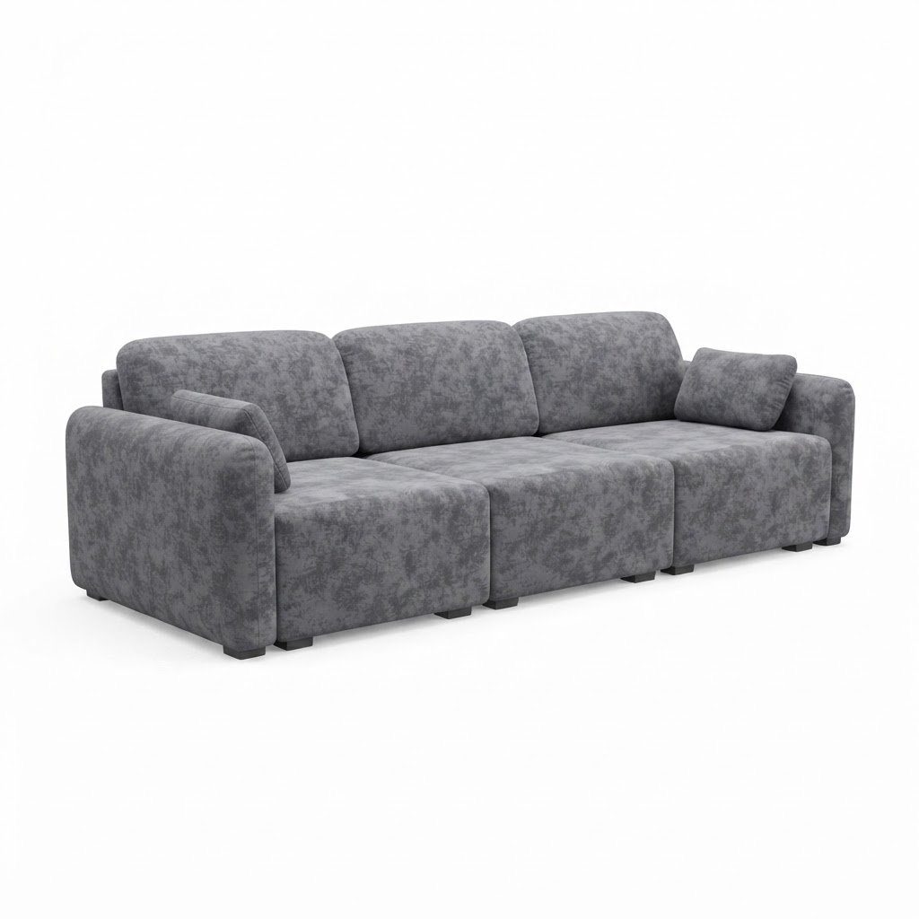 Диван Скай-3 ДК прямой Тк.Mega Grey 3 кат Апогей
