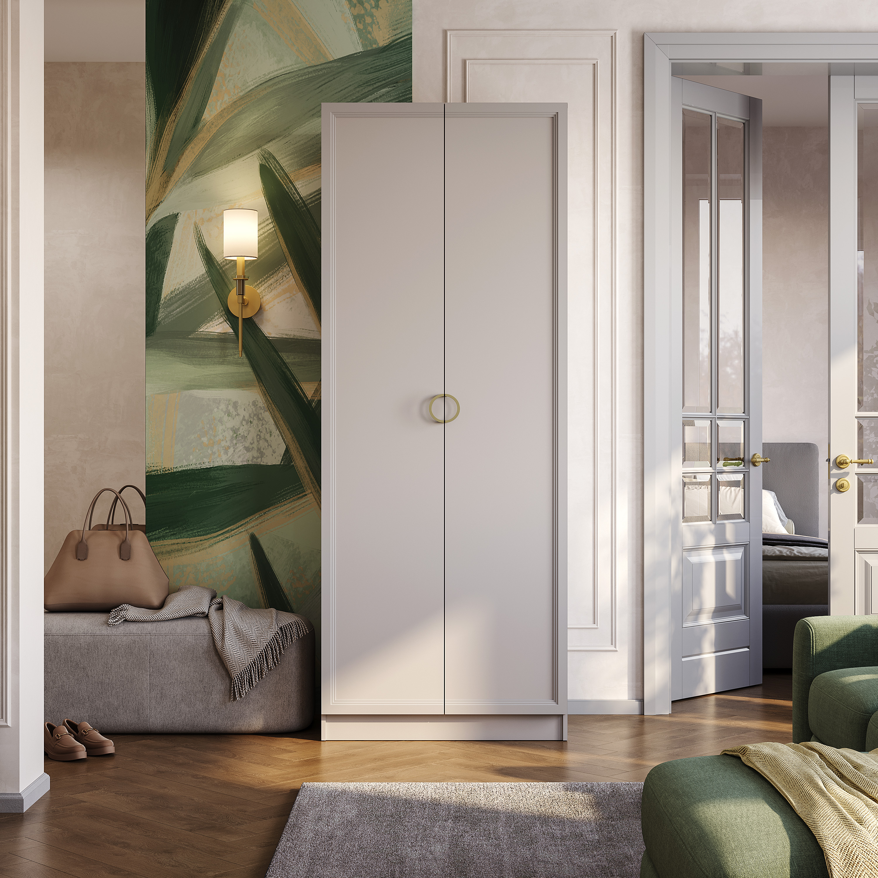 Шкаф 2-х створчатый "Эстетика" ШК-03 Кашемир