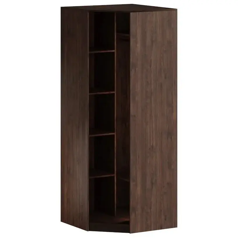 Тиана Шкаф угловой Дуб Апрель темный/Мидори