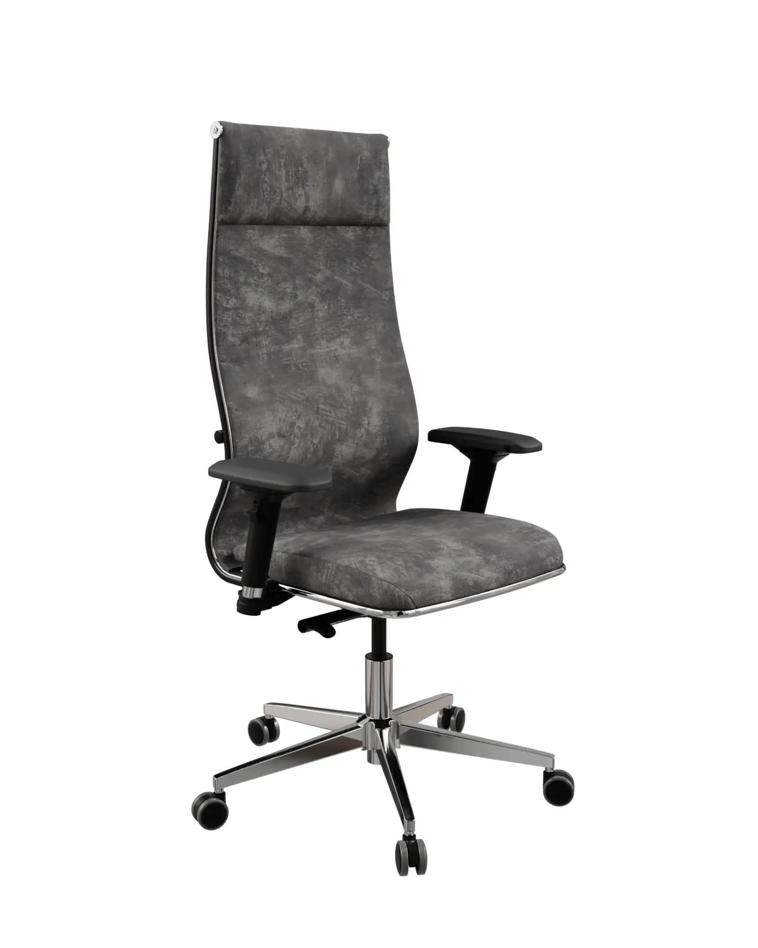 Кресло ERGOLIFE SynchroSit 10 L1-142D - Velour(Bravo) /Km15/Wm12/D04P(MSS2.0Ch/M24.B22.G18.W03) (Тем