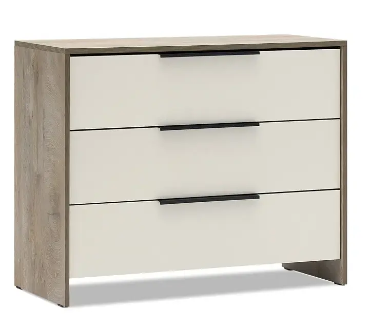 Модульная система "Камелия 1" Комод 3 ящика Дуб Эндгрейн/Меланж