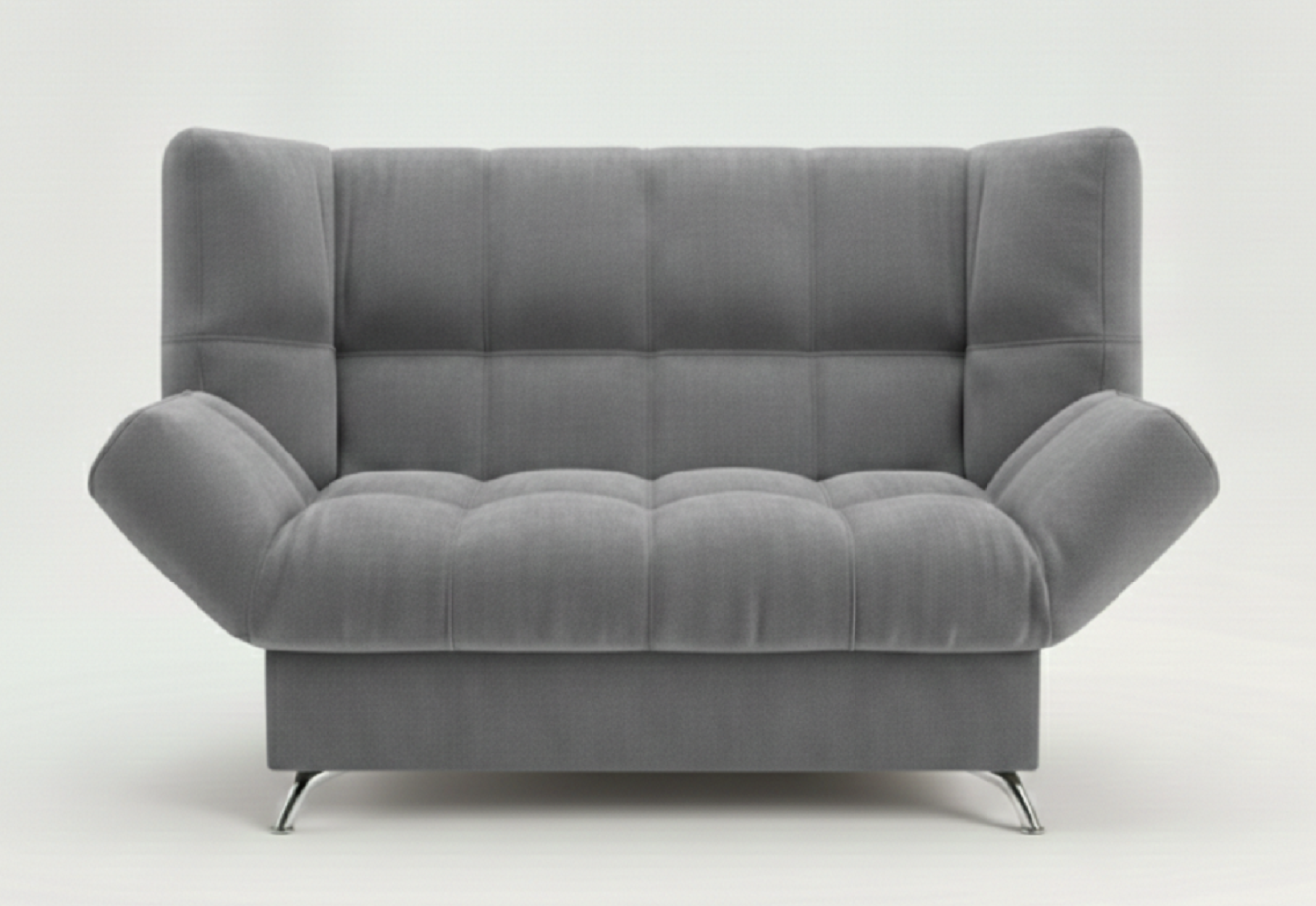 Диван Клик-кляк 8 ДК прямой Тк.CONNECT 82 UNIQ серый 1 кат Апогей