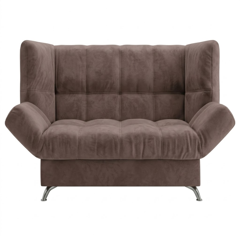 Диван Клик-кляк 8 ДК прямой Тк.Joy 05 шоколад 1 кат Апогей