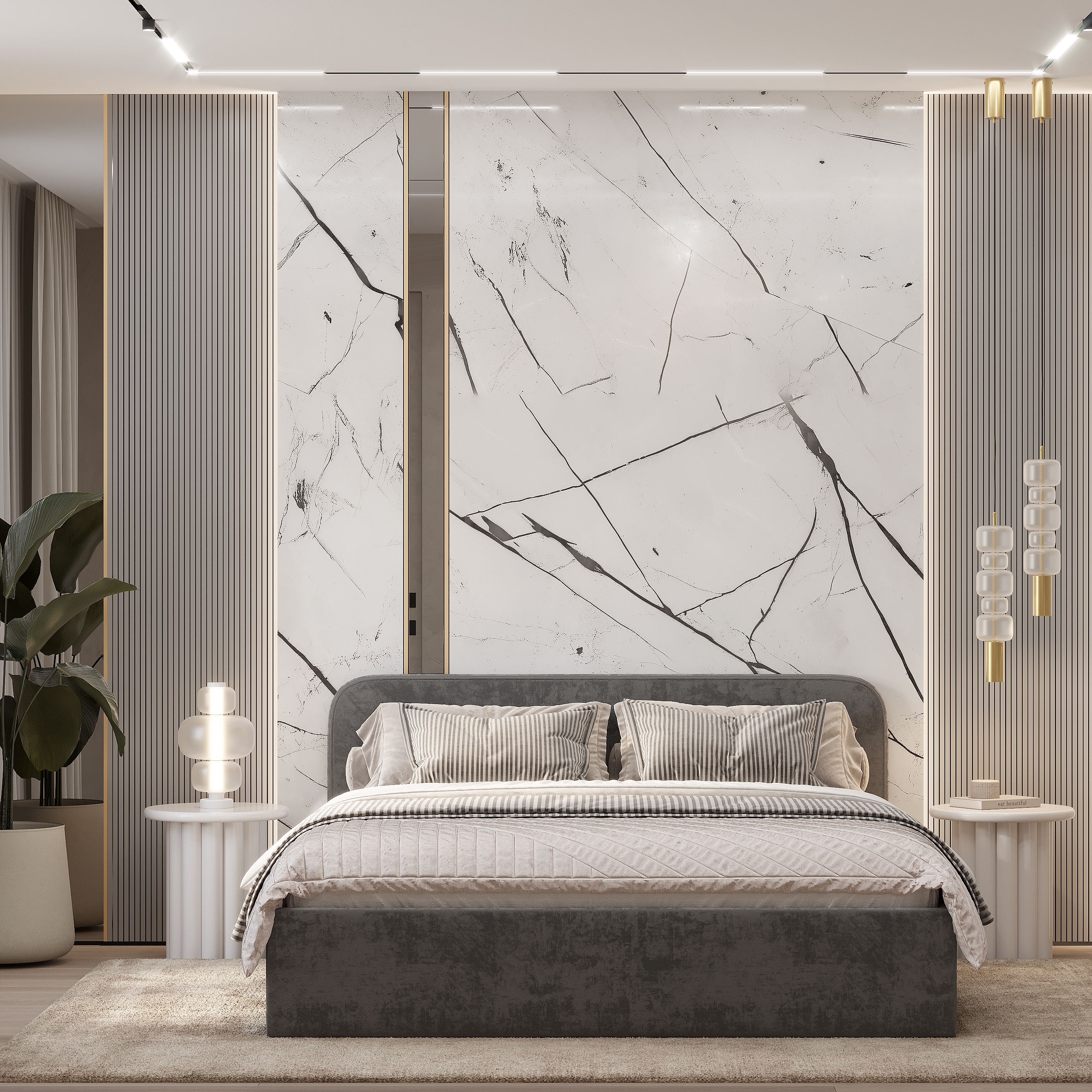 Кровать 1,6 м "Лофт" КР-18 Хром