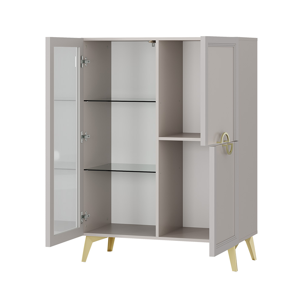 Шкаф-витрина "Эстетика" ШК-23 Кашемир