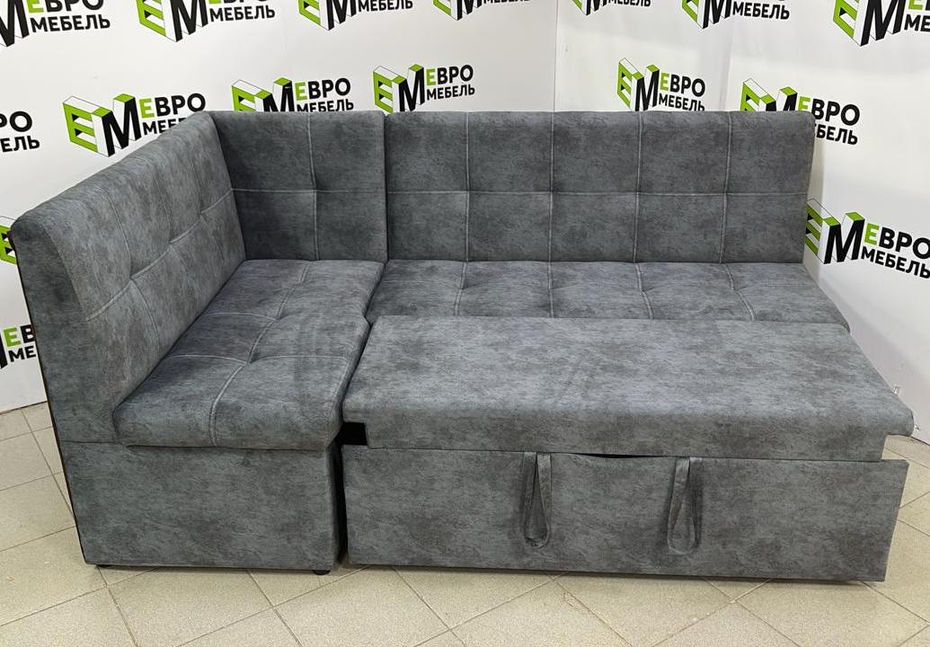 Диван угловой Визит (левый) Тк.Наполи 05 1 кат Евромебель