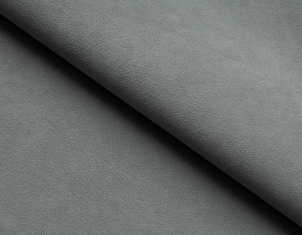 Диван угловой Финка ДКУ с хром бок. Тк.LUMA 14 серый 2 кат Апогей