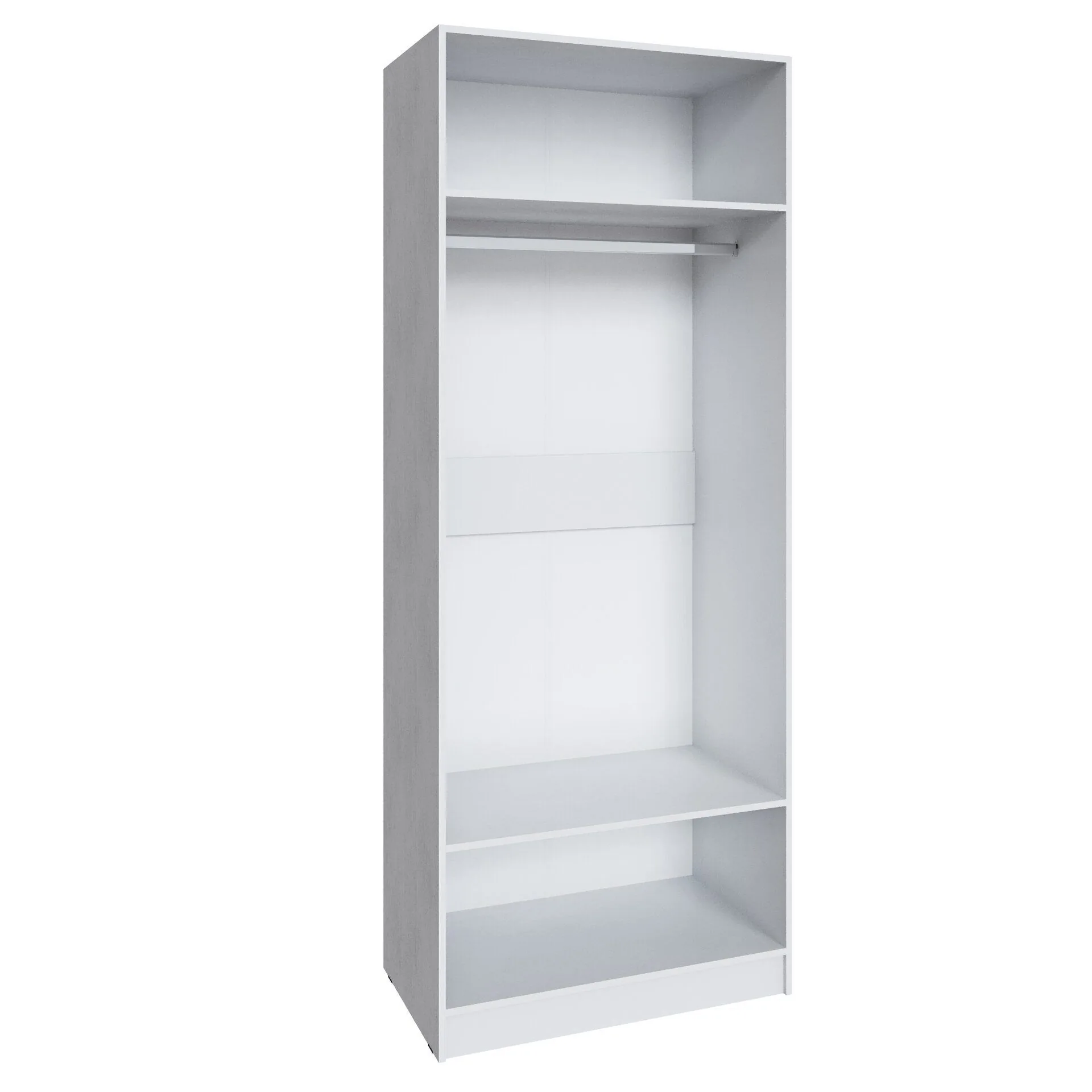 Шкаф Мадрид (0,9) с зеркалом белый Шкаф Мадрид (0,9) с зеркалом белый