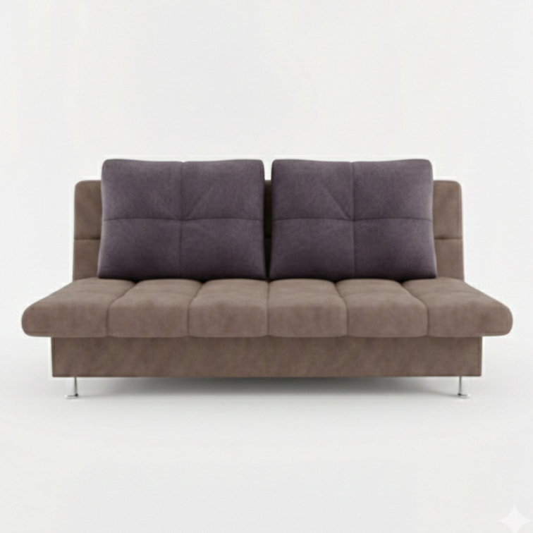 Диван Финка-3 ДК прямой Тк.SELFIE Elderberry + SELFIE dusty rose 2 кат Апогей