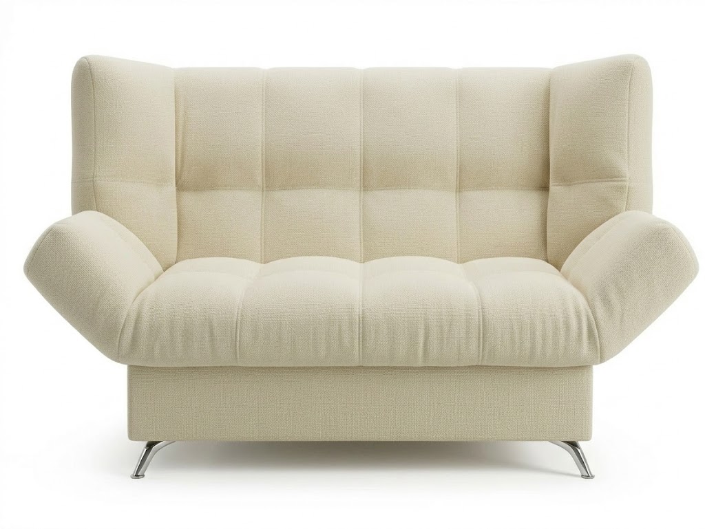 Диван Клик-кляк 8 ДК прямой Тк.Monaco 01 Sand (абсолют) молочный 1 кат Апогей