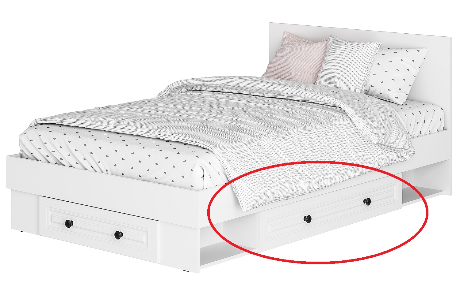 Ящик "Софт" (КР-11; КР-16) Белый/Эмаль белая (F26)