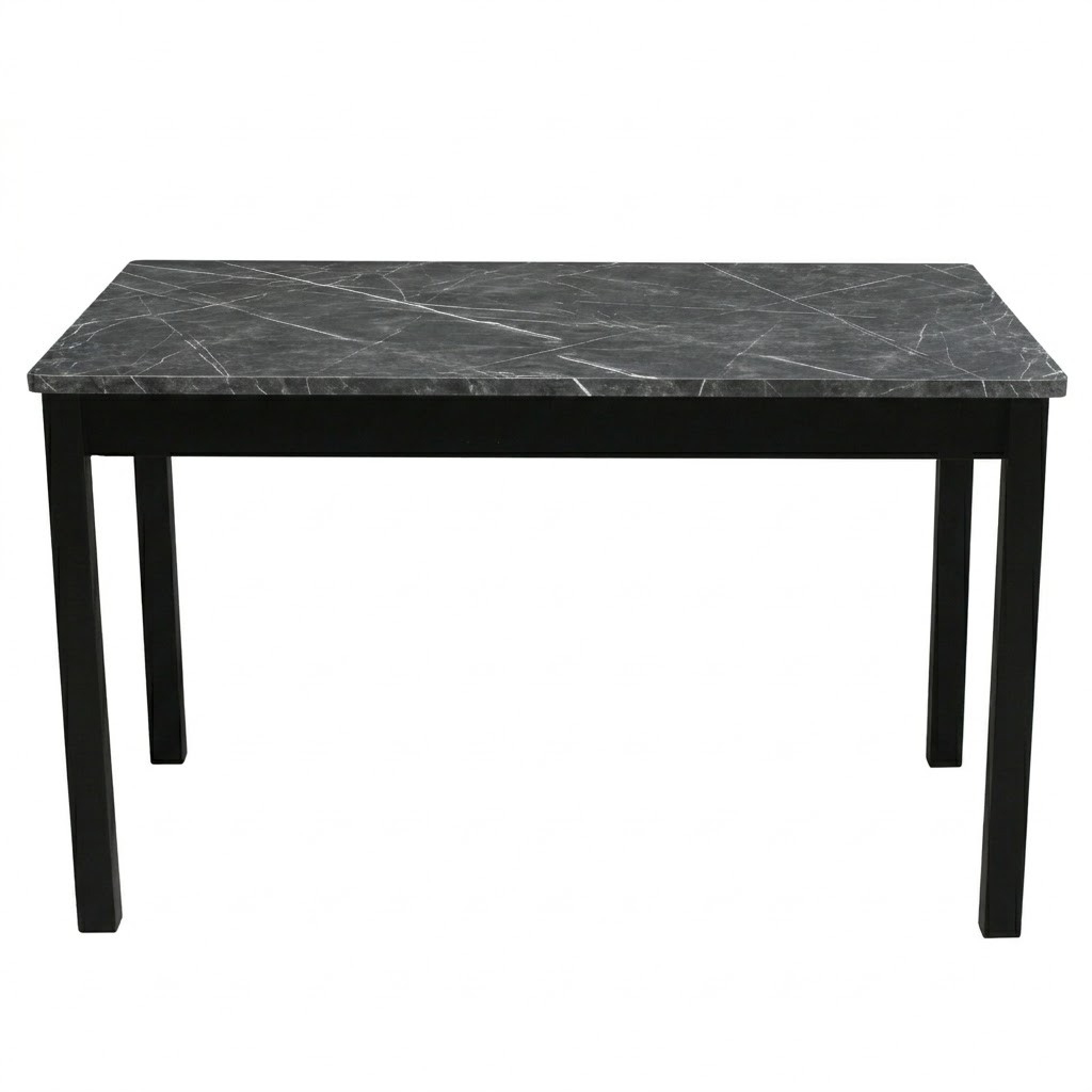 Стол Буони раздвижной 1400(2000)*800 ноги квадро черные Черный Пл.3102 черный тунис