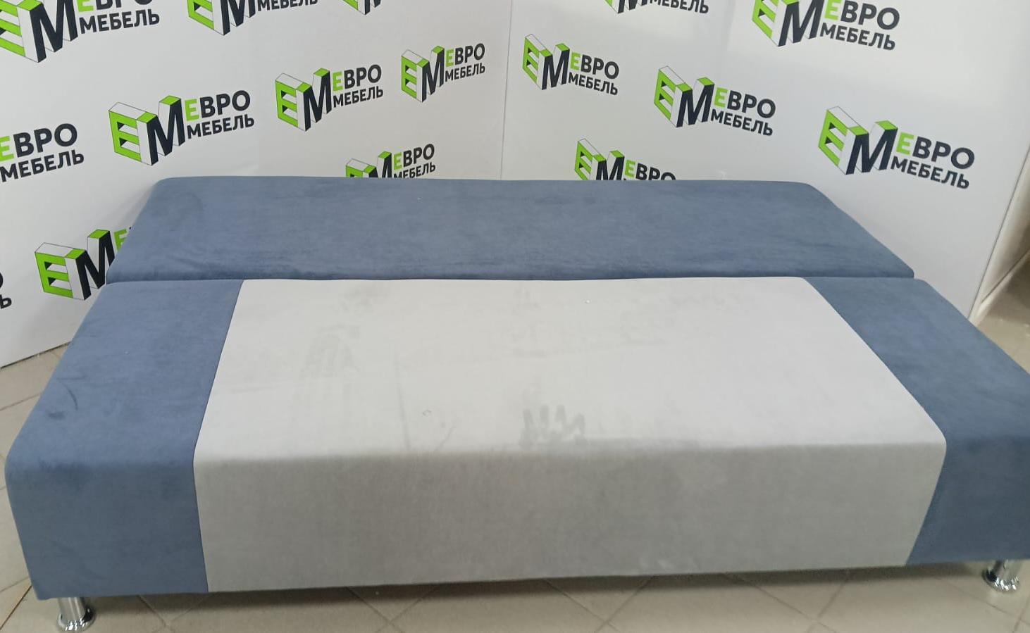 Диван угловой Мега УД3 Тк.Монако 02 + Монако 04 1 кат Евромебель