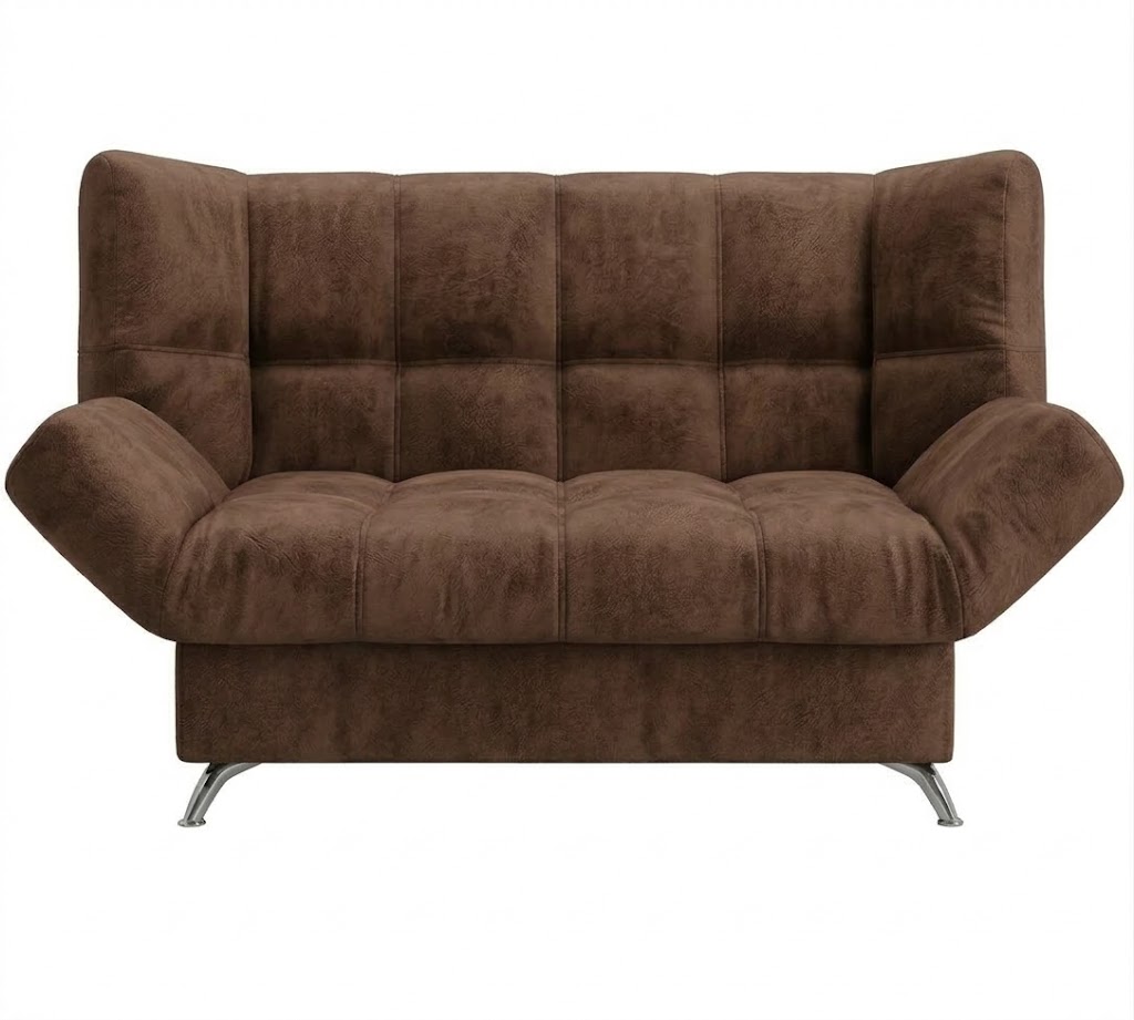 Диван Клик-кляк 8 ДК прямой Тк.Levis 07 шоколад 1 кат Апогей