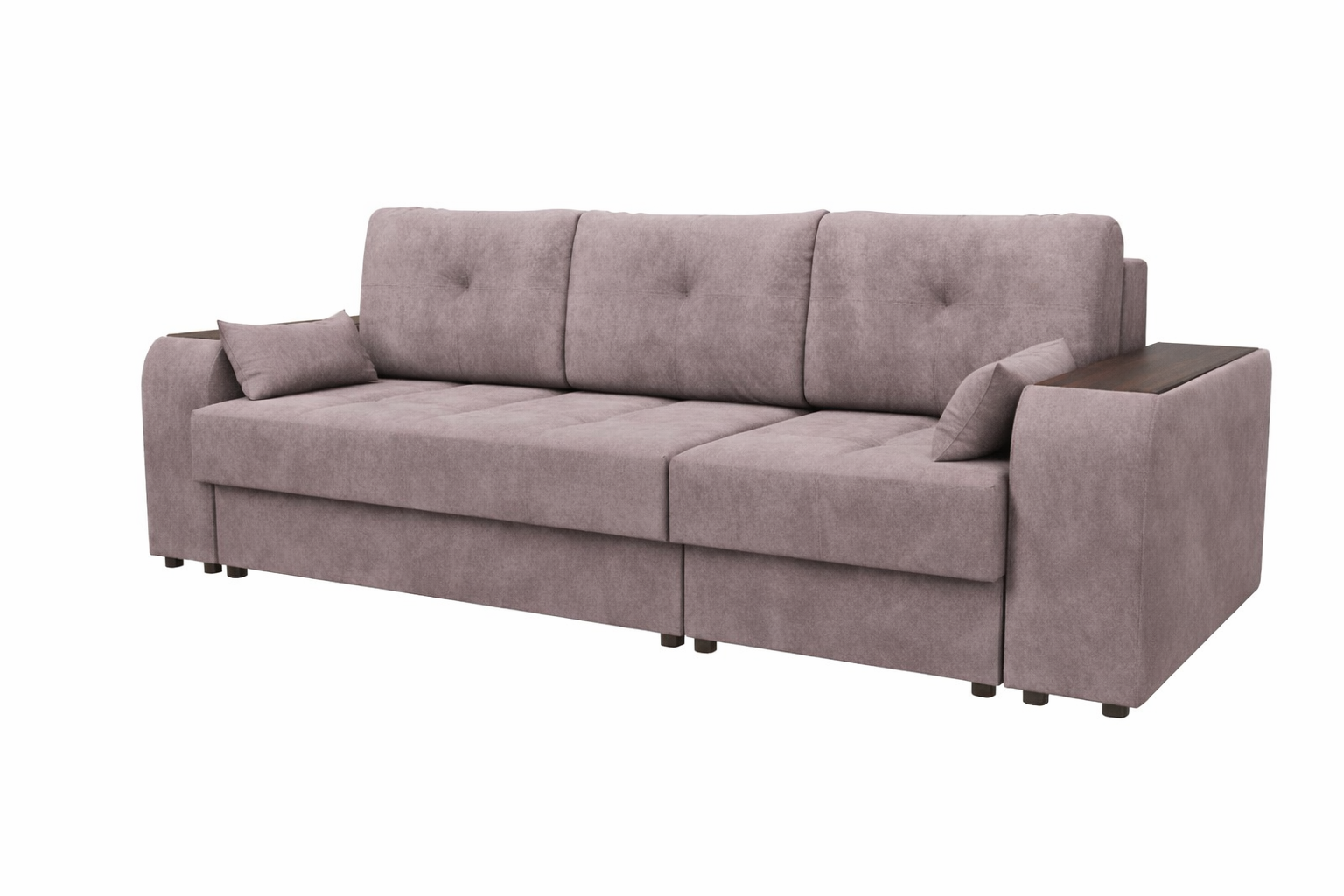 Диван Регина-15 (Остин 2) ДК+КК прямой Тк.WT 2366- 6 (какао) 1 кат Регина