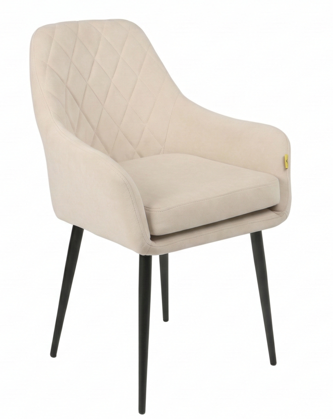 Стул черный Барон (Бэст 10 бежевый)