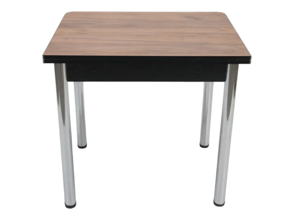 Стол Ломберный 800*600 мм (800*1200) ЛДСП Дуб крафт табачный ноги хром