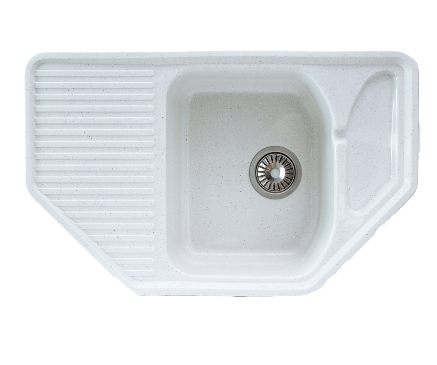 Кухонная мойка S-30 (белый крап) матовый
