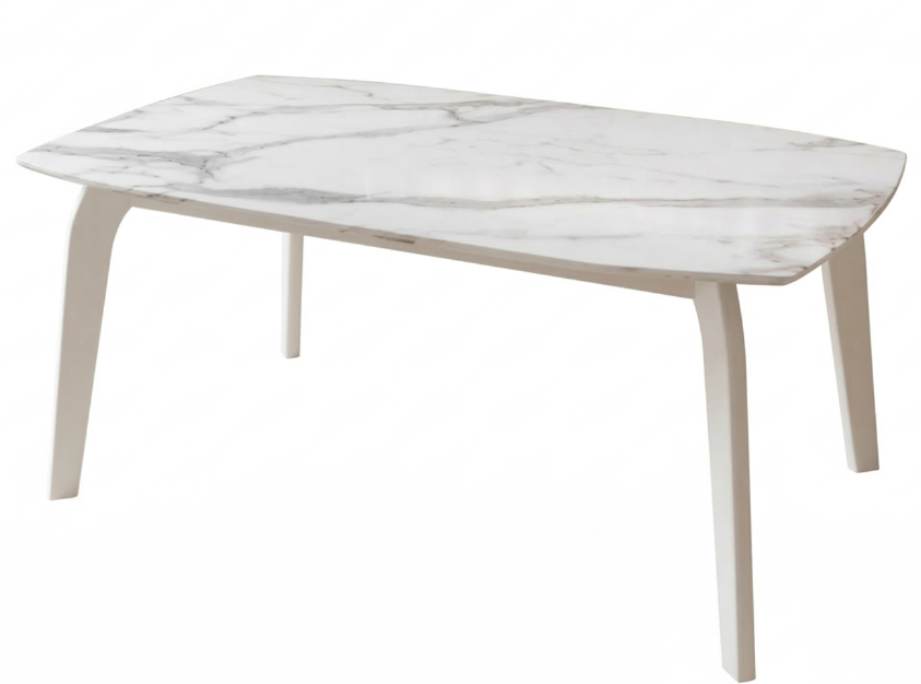 Стол раздвижной Авто Оскар С-3 (Белый CristalVision) белый Н-7+