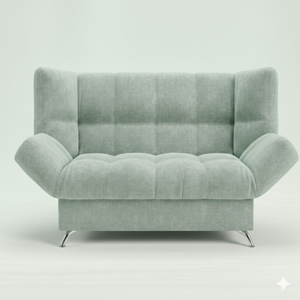 Диван Клик-кляк 8 ДК прямой Тк.SELFIE Mineral Blue 2 кат Апогей