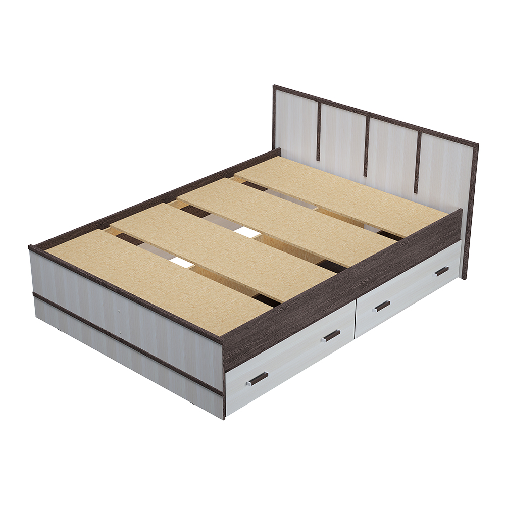 Кровать 1,4 м "Сакура" (венге/лоредо)