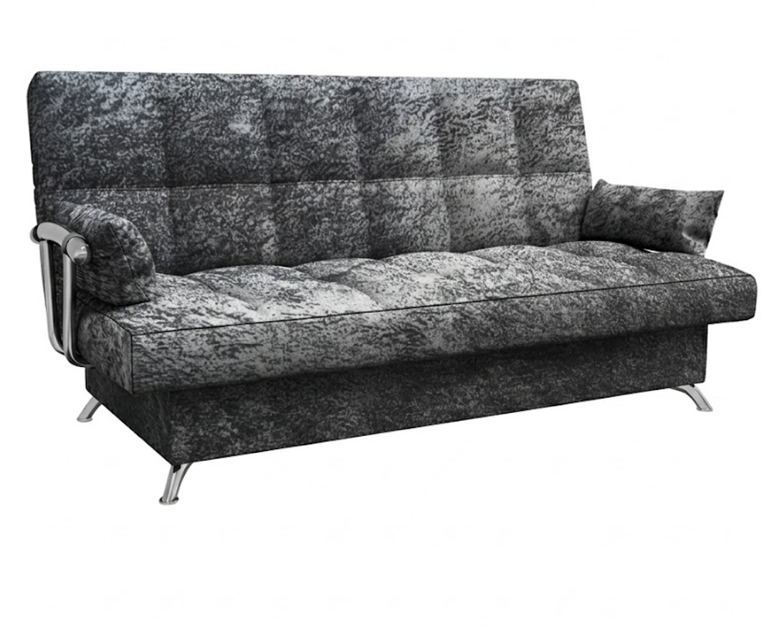 Диван Финка ДК с хром.бок. прямой Тк.DAKOTA 06 графит 1 кат Апогей