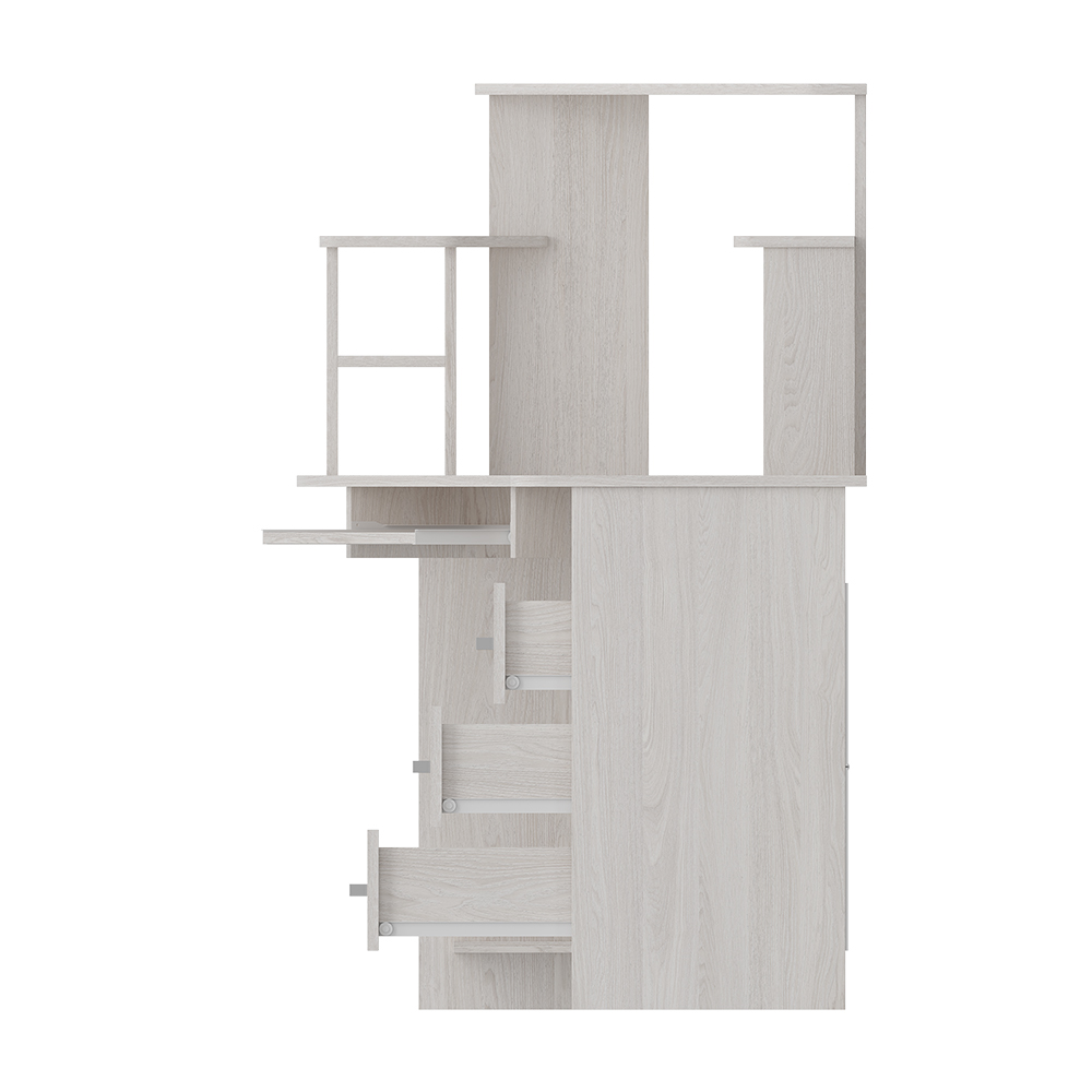 "Каспер" стол компьютерный ясень белый