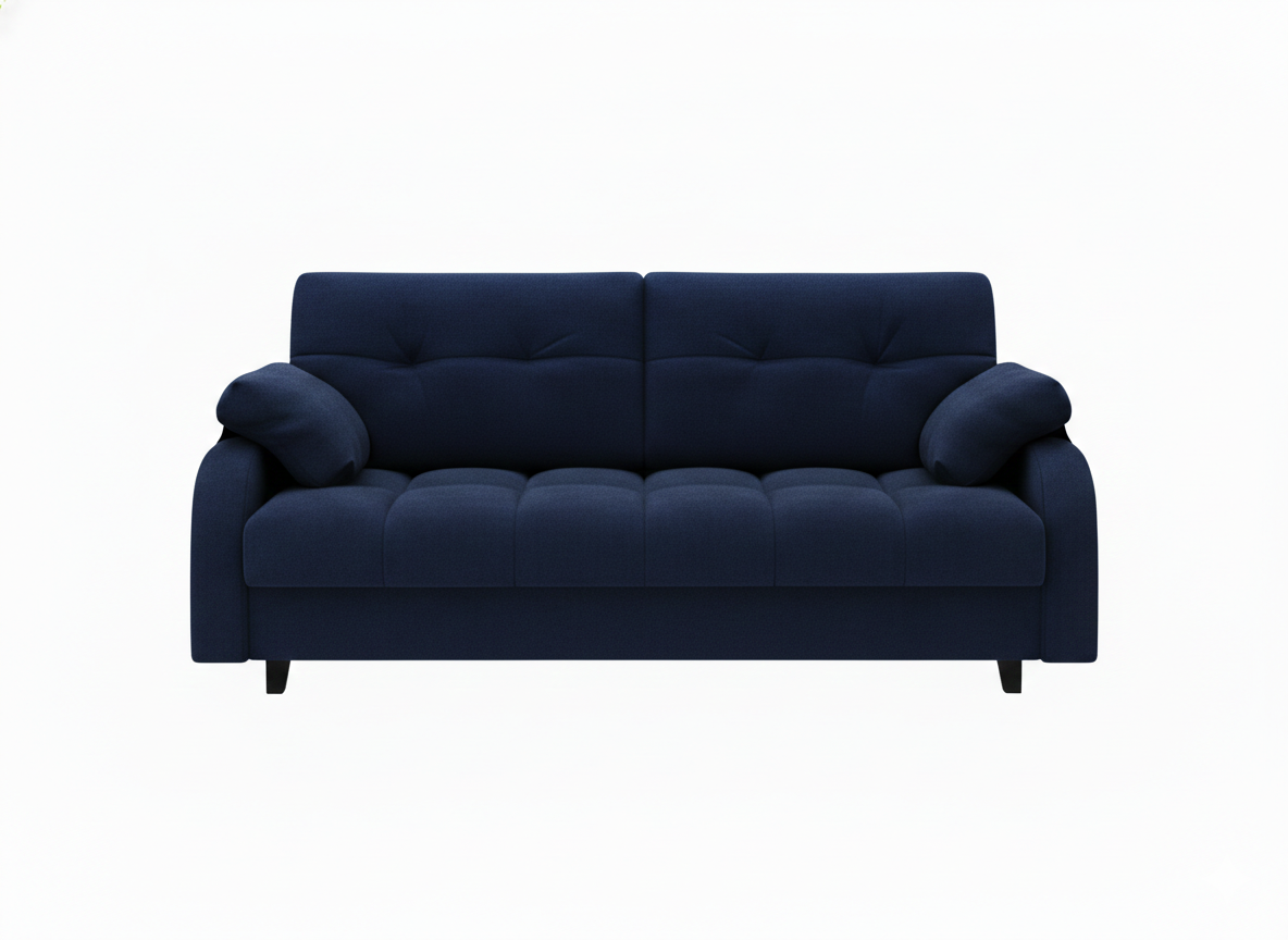 Диван Финка-4.1 ДК прямой Тк.Lovers-23 темно-синий 2 кат Апогей