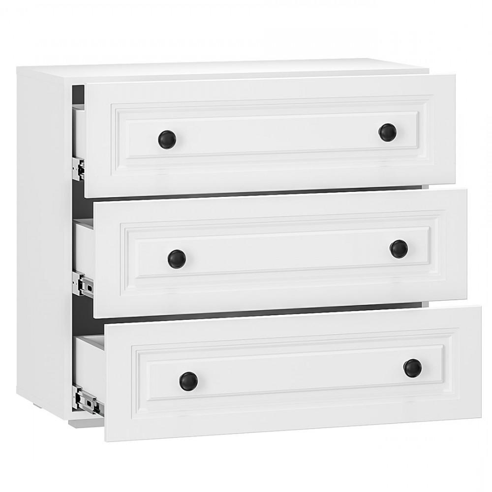 Комод "Софт" КМ-01 Белый/Эмаль белая (F26)