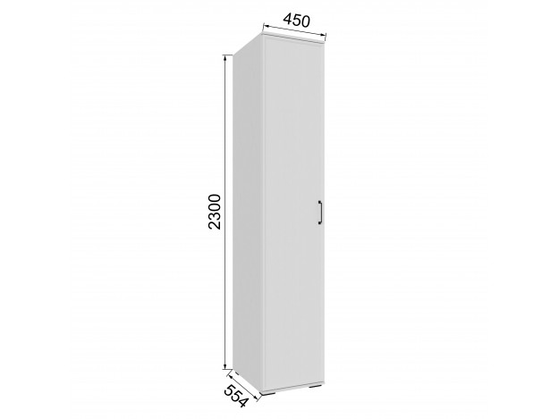 Шкаф Нельсон НШ-21 графит серый