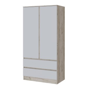 Гостиная Мэнкс Шкаф МГШ дуб крафт серый/камень серый