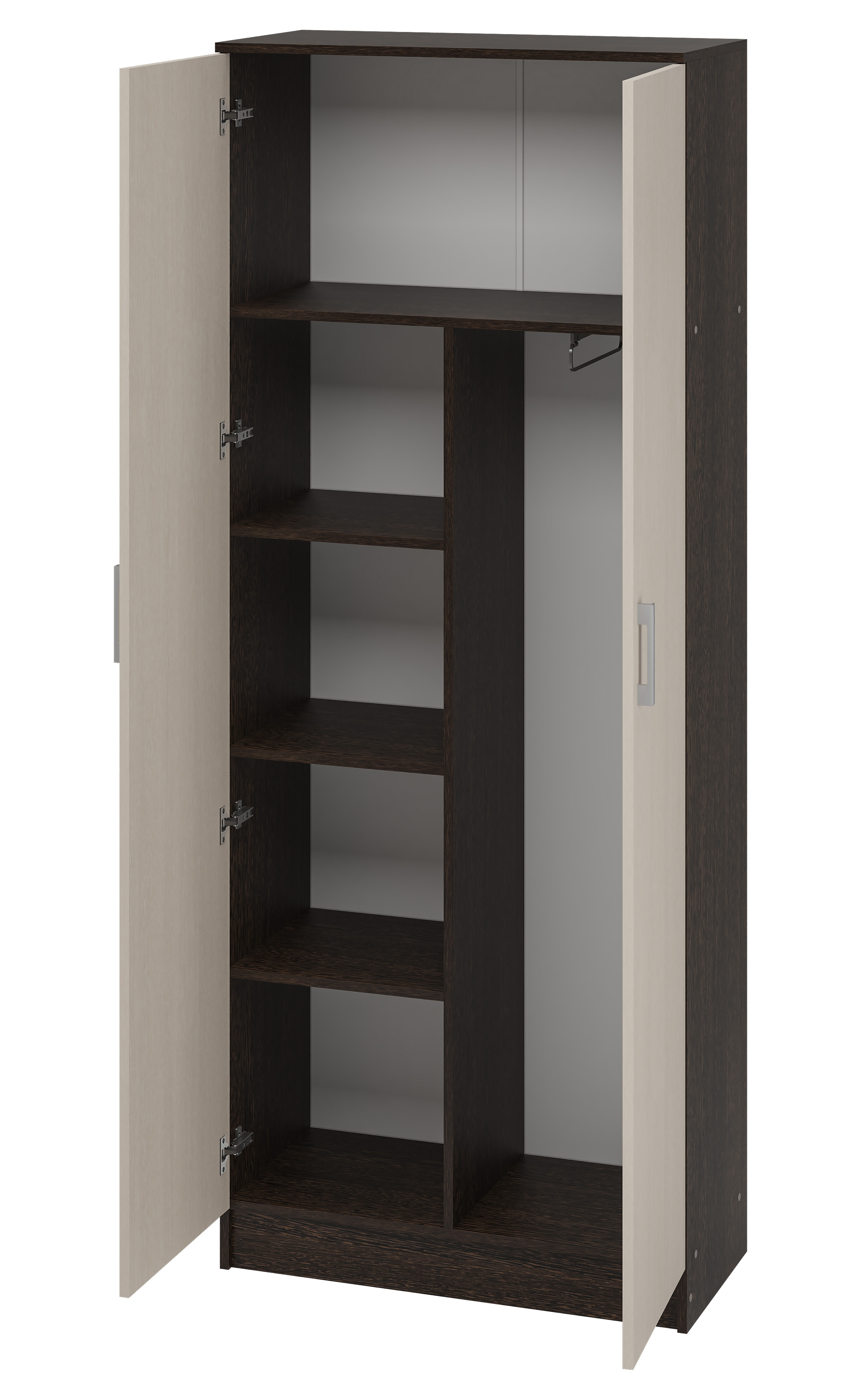 Тива Шкаф ШК 204 800х2020х380 (ВЕНГЕ-ДУБ БЕЛФОРД)