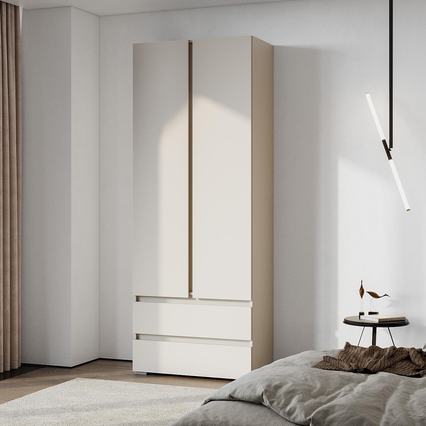 Люмо Шкаф 2-х створчатый ШК 01 800х2100х460 (Кашемир)