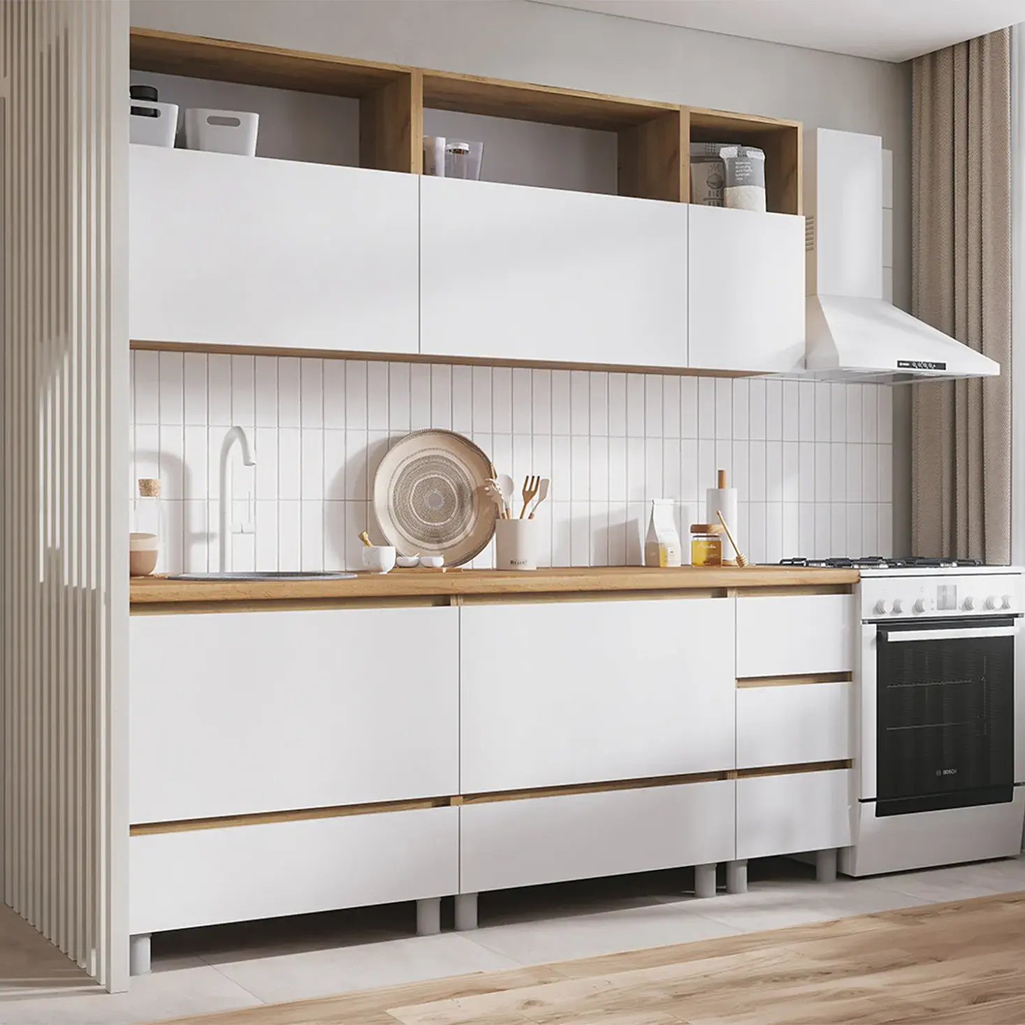 Компоновка 2000/28 вс Лайн, ДУБ КРАФТ ЗОЛОТО/БЕЛ