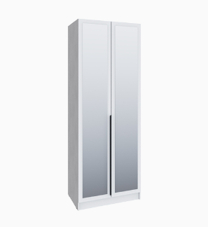 Шкаф Мадрид (0,85) с зеркалом белый Шкаф Мадрид (0,85) с зеркалом белый