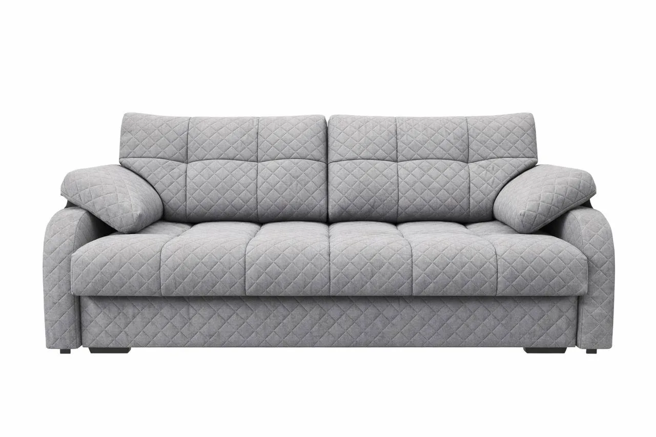 Диван Регина-10.2 ДК (Финка-4) прямой Тк.Медина 17 серый HPQ АБ 2 кат Регина