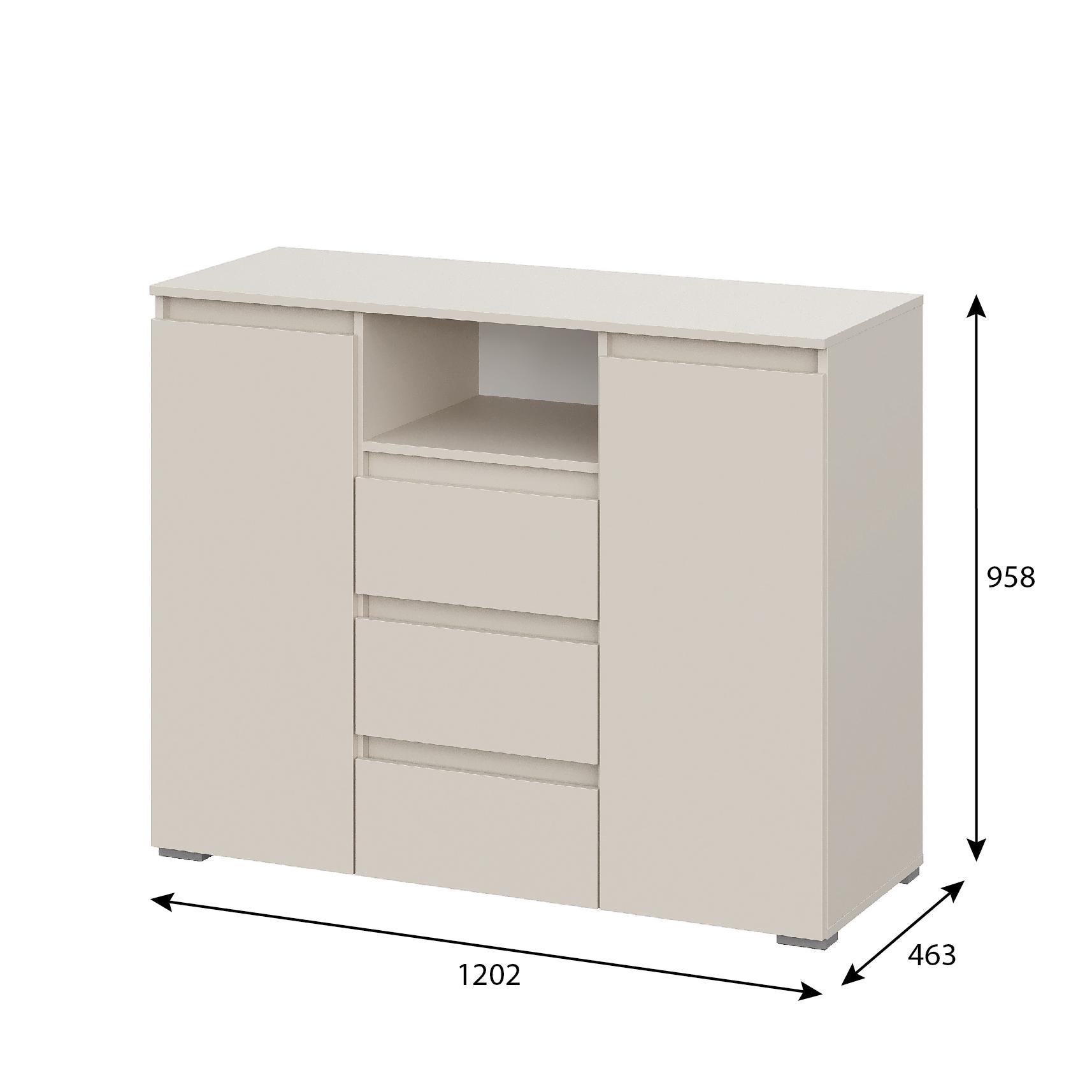 Люмо Комод КМ 01 1202х958х460 (Кашемир)