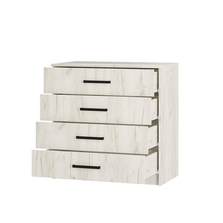 "Фиеста" комод 850 дуб крафт белый