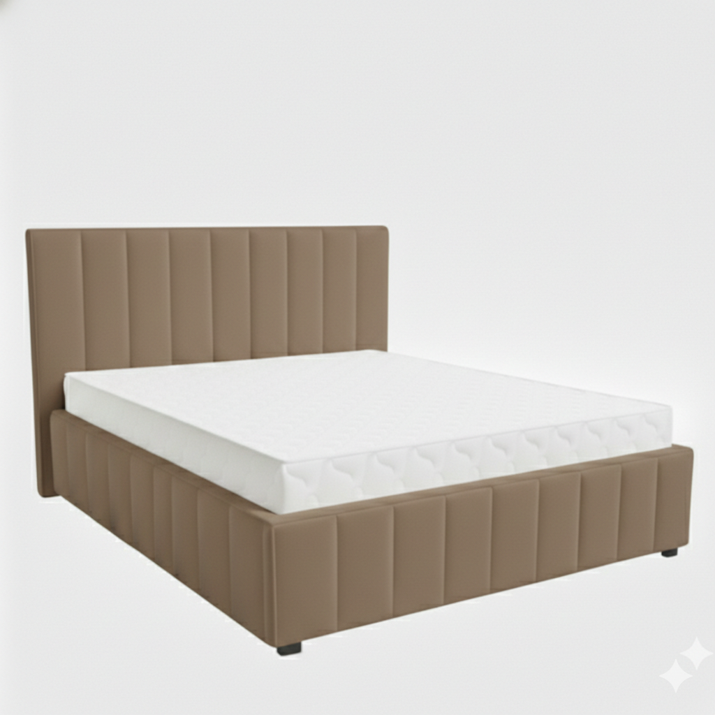 Кровать Кордова-1 1,6*2,0 с П.М. Тк. Vinuela 03 Antelope UNIQ 5 кат  Апогей