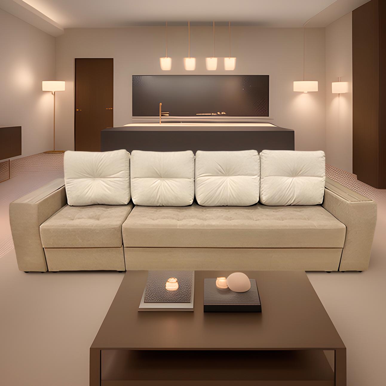 Диван Монтана Д3/Д1 Тк.Connect 14 + Newtone Honey 4 кат ЭКО