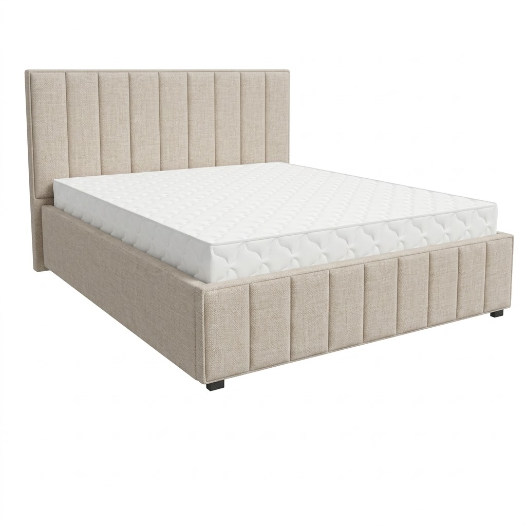 Кровать Кордова-1 1,8*2,0 с П.М. Тк. Toronto 01 св.бежевый 3 кат  Апогей