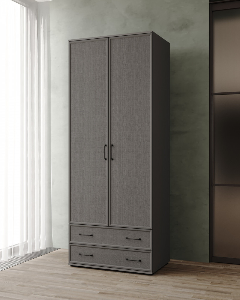 Шкаф Нельсон НШ-22 без зеркала графит серый